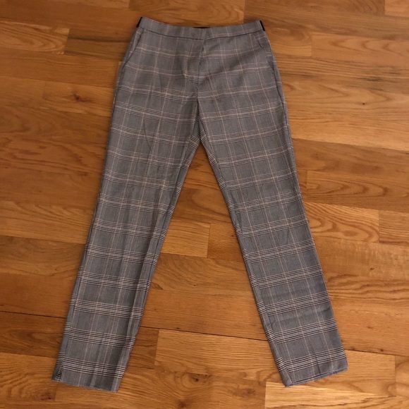 zara plaid pants women